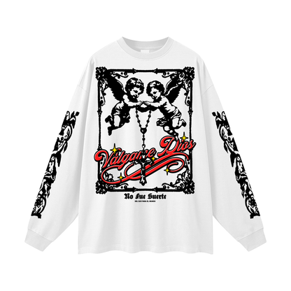 Valgame Dios No Fue Suerte Oversized Long Sleeve